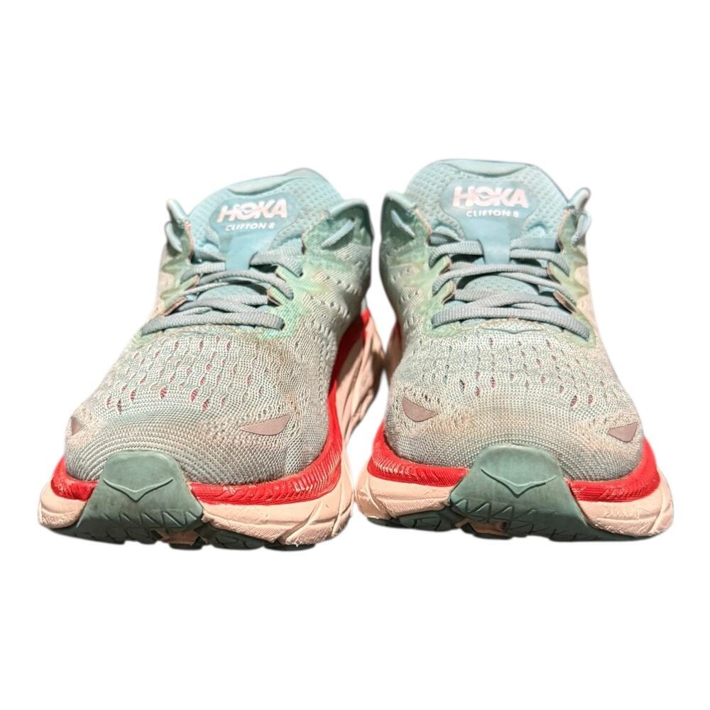 Hoka One One Clifton 8 Womens Size 8 B Sneakers Walking Aquarelle - Picture 3 of 9